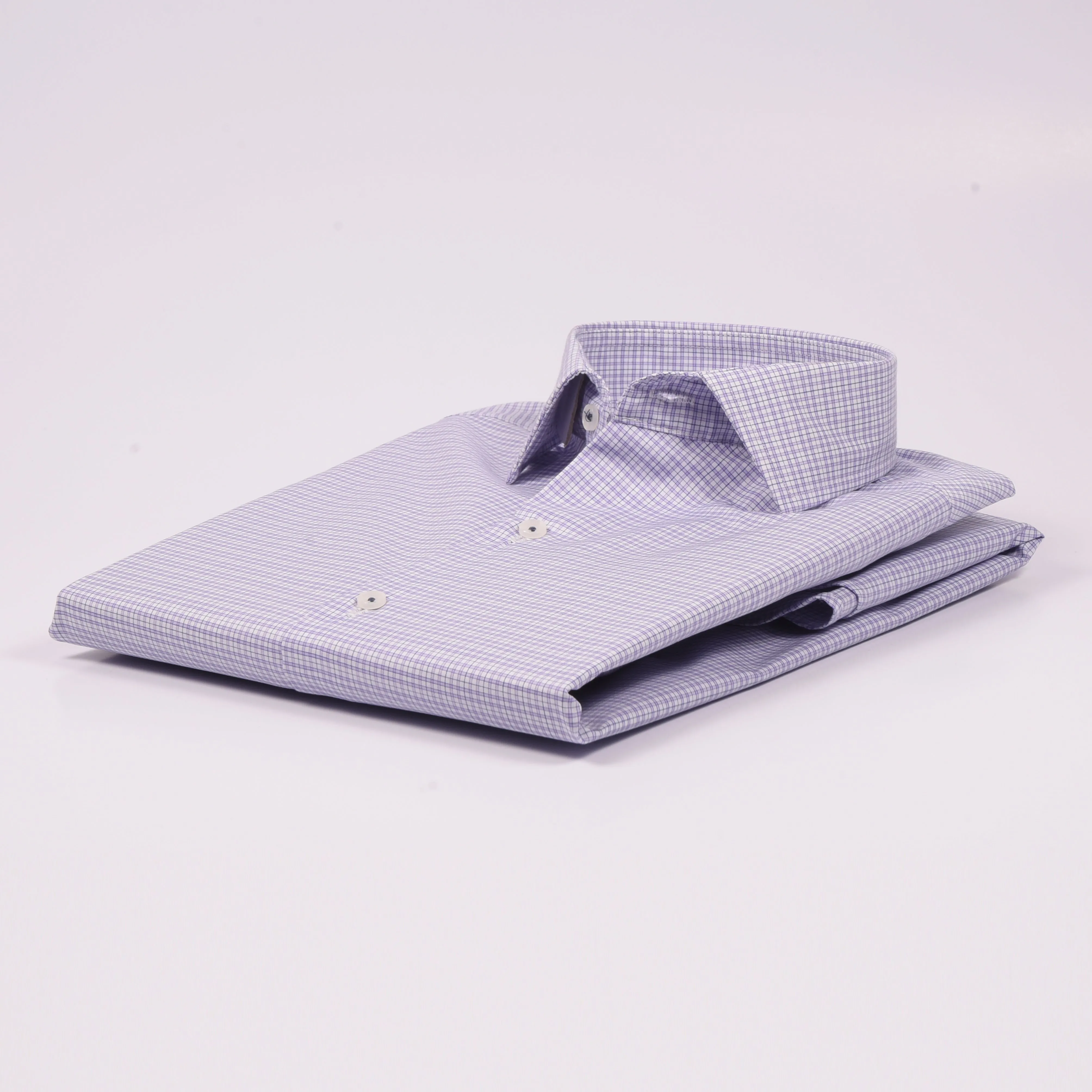 CK Purple Mini-Checkered Shirt