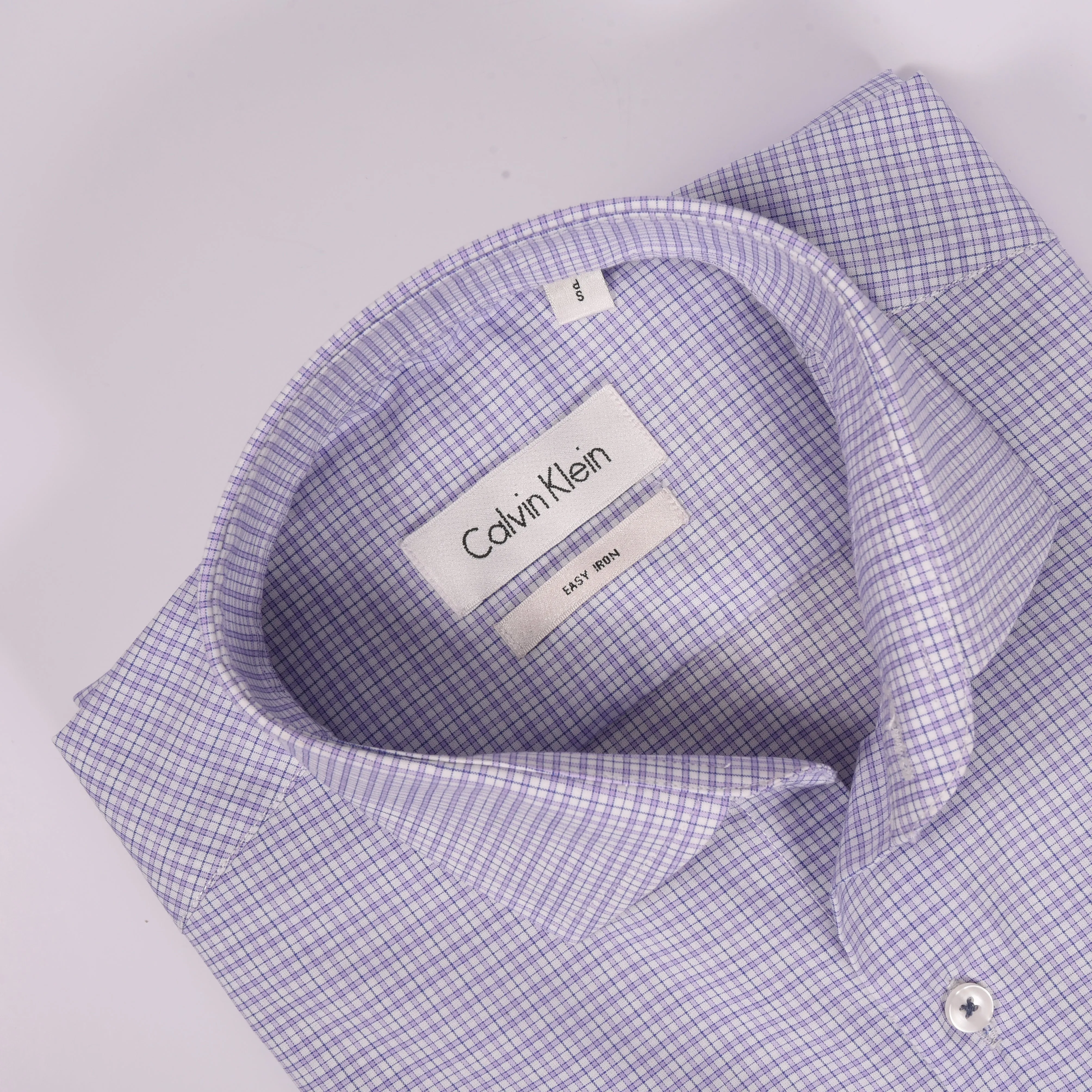 CK Purple Mini-Checkered Shirt