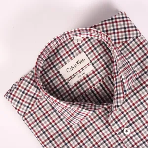 CK Red & Blue Dupplin Checkered Shirt