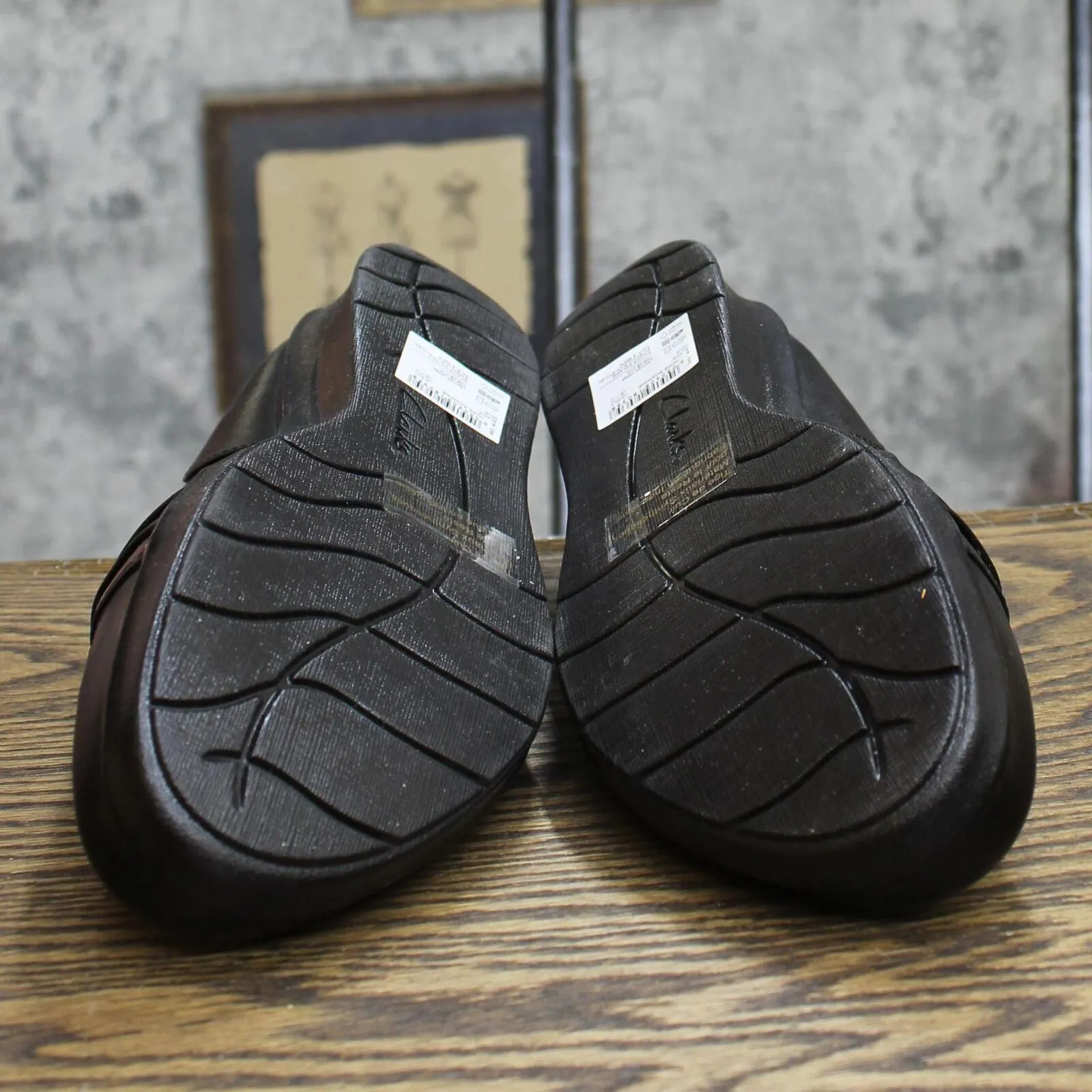 Clarks Women's Hope Roxanne Slip On Shoes 26137200 Black 11M