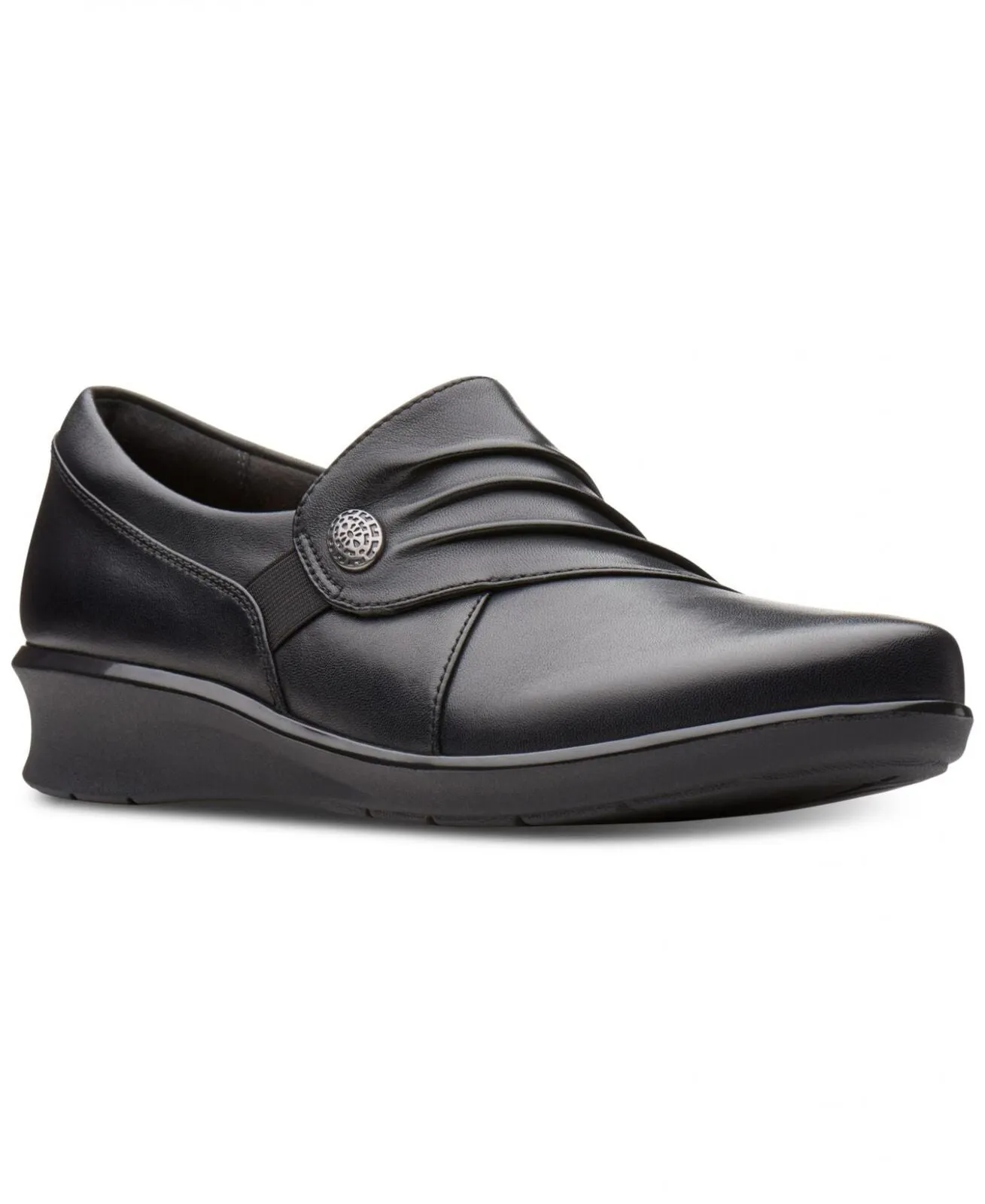 Clarks Women's Hope Roxanne Slip On Shoes 26137200 Black 11M