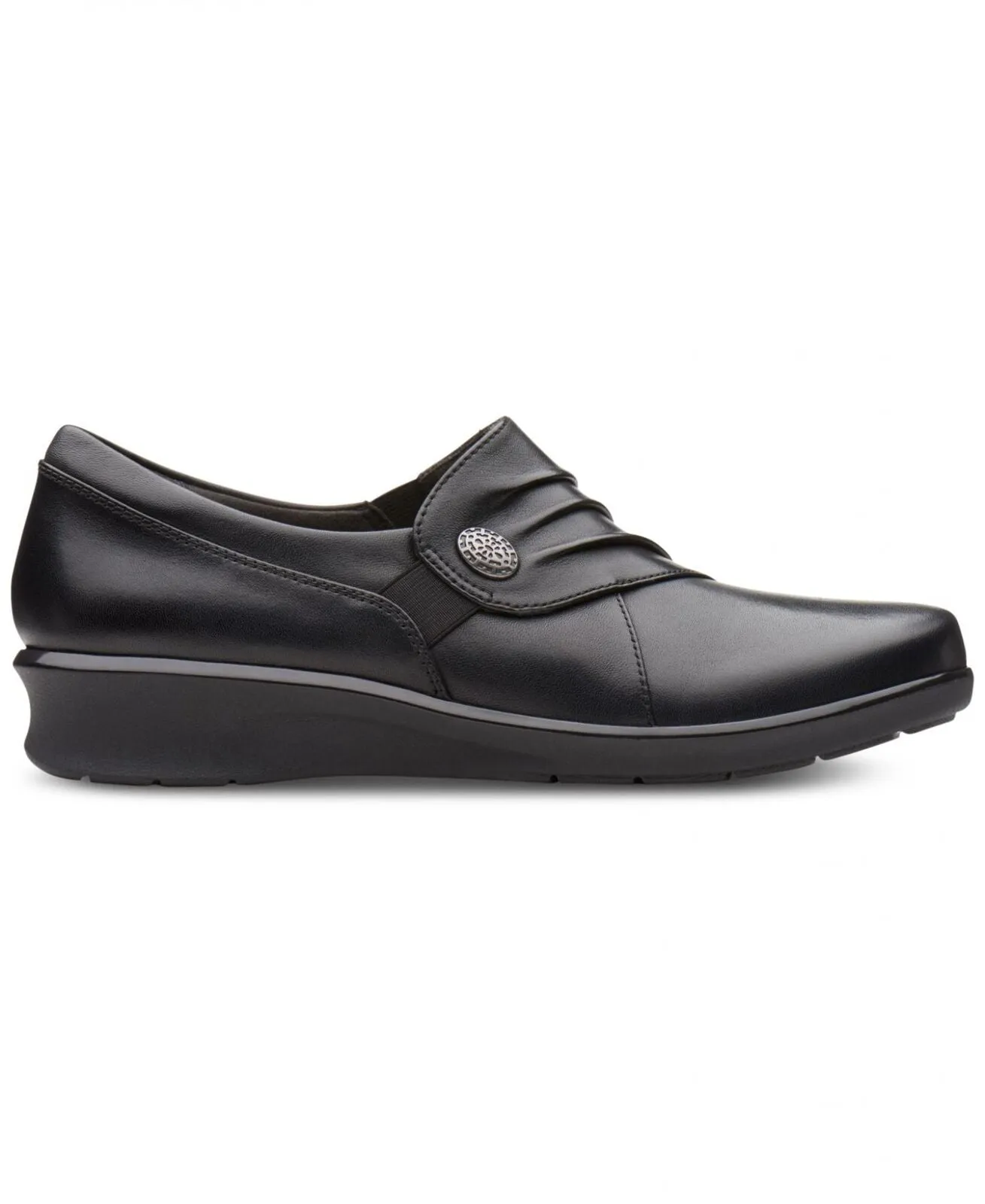 Clarks Women's Hope Roxanne Slip On Shoes 26137200 Black 11M