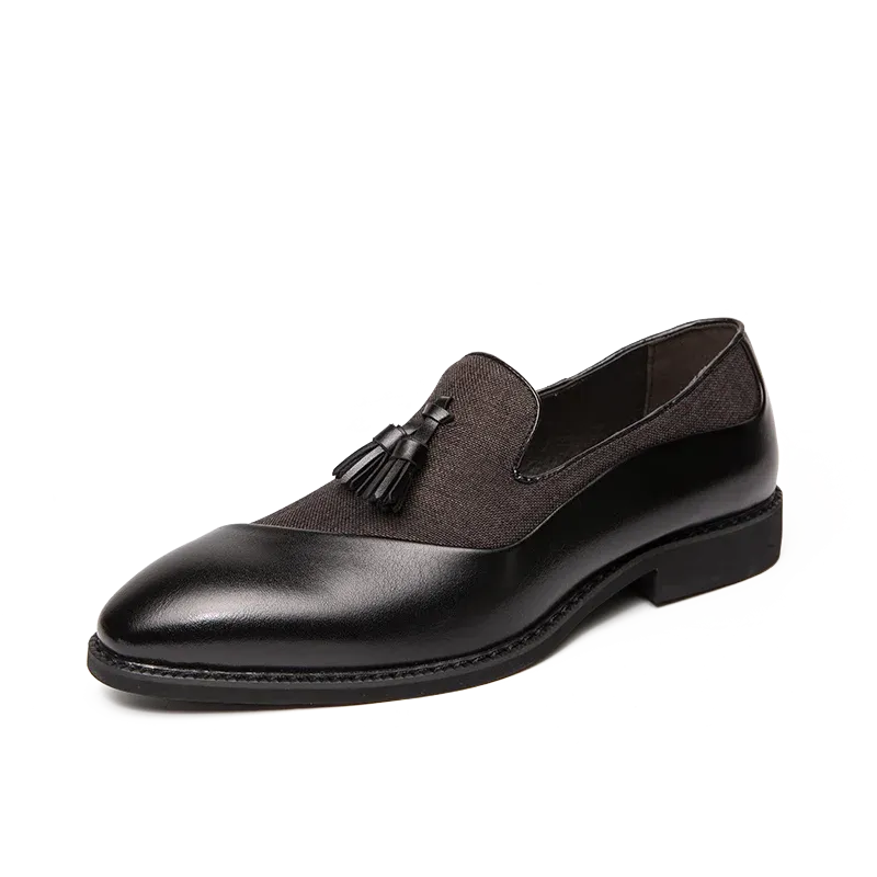 Classic Leather Men Slip-On Oxfords
