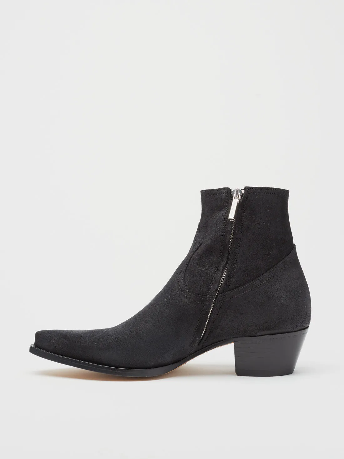 CLINT ANKLE BOOT IN BLACK SUEDE - Woman