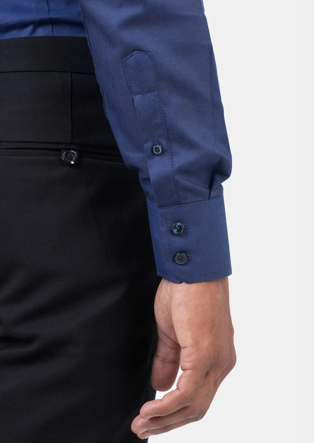 Cobalt Blue Micro Dobby Shirt