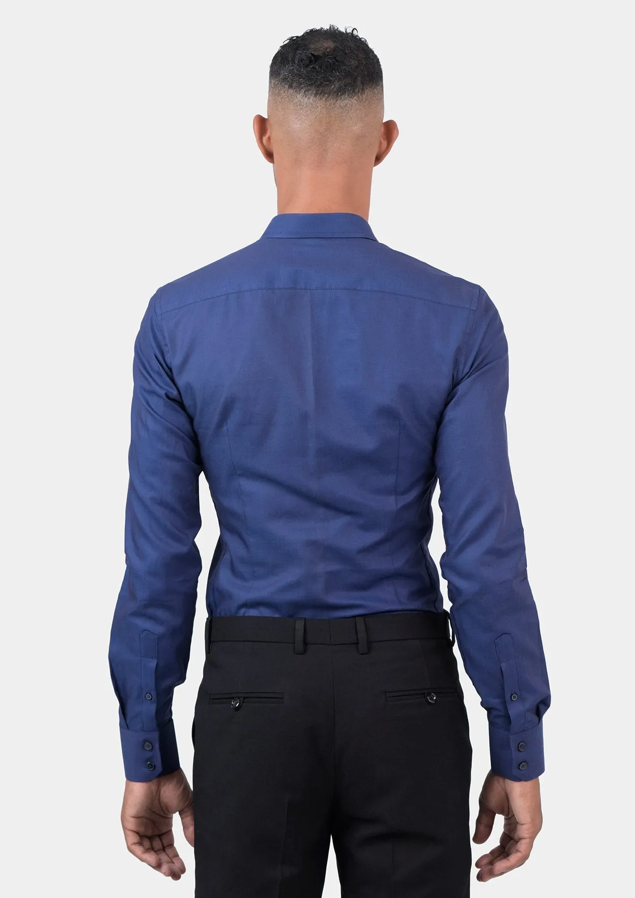 Cobalt Blue Micro Dobby Shirt