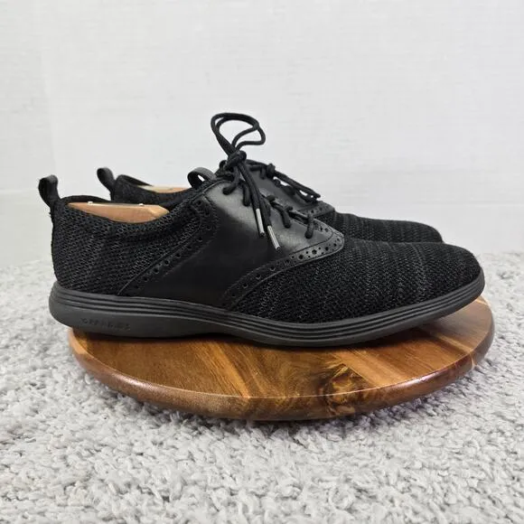 Cole Haan Grand Tour Knit Ox Black Casual Lifestyle Daily Oxford Sneaker Mens 12