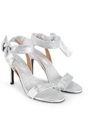 COLETTE | Silver leather high heel sandal