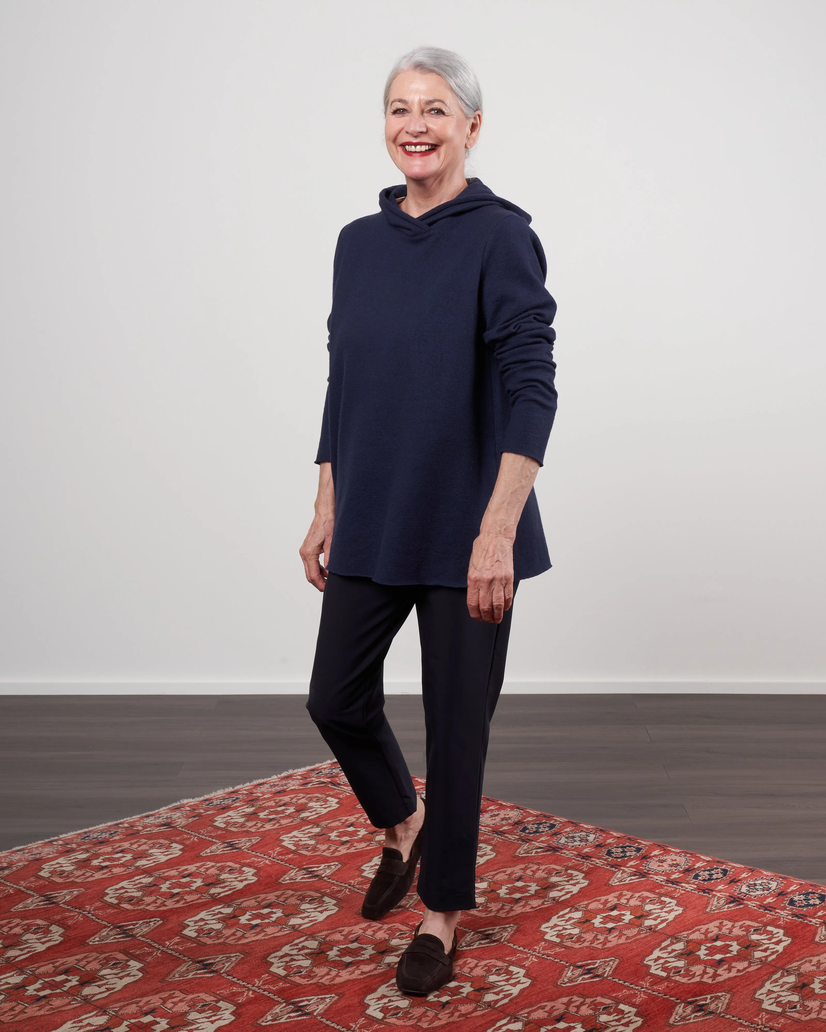 cooked wool kapuzenpulli - bluette