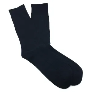 Cotton Ribbed Socks - Black