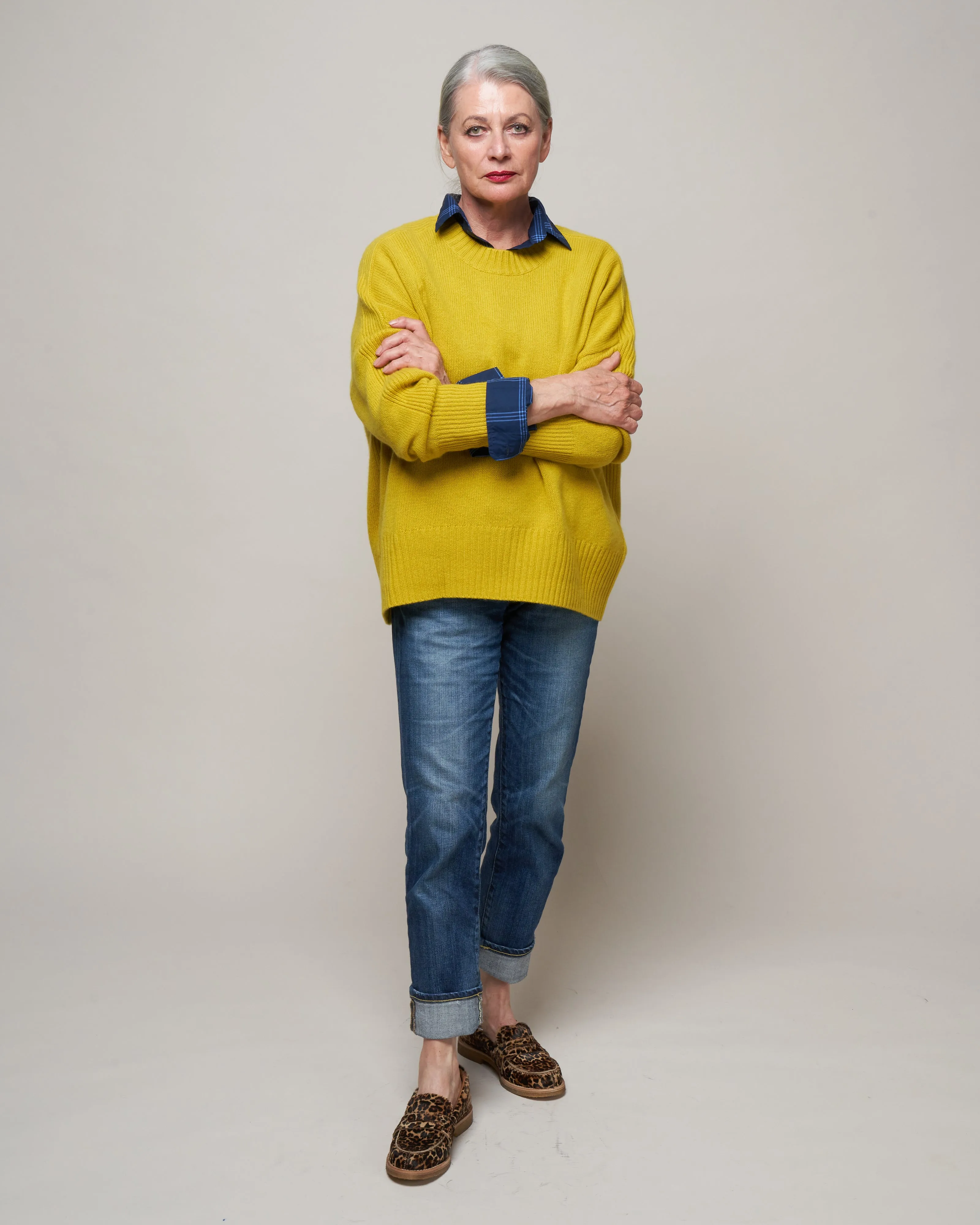 crewneck sweater - verveine
