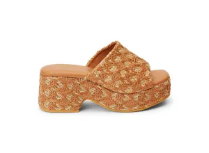 Cruz Platform Sandal in Tan by BEACH by Matisse