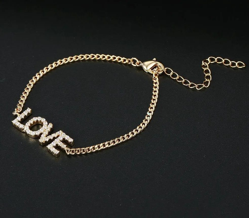 Crystal Custom Name Anklet/Bracelet