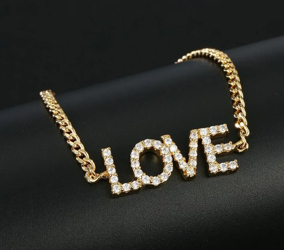 Crystal Custom Name Anklet/Bracelet