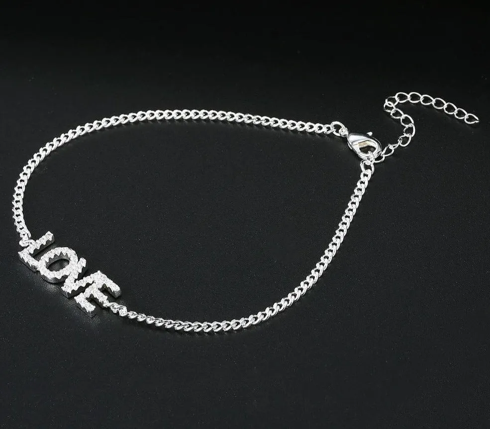 Crystal Custom Name Anklet/Bracelet