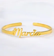 Custom Name Bangle Bracelet