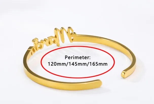 Custom Name Bangle Bracelet