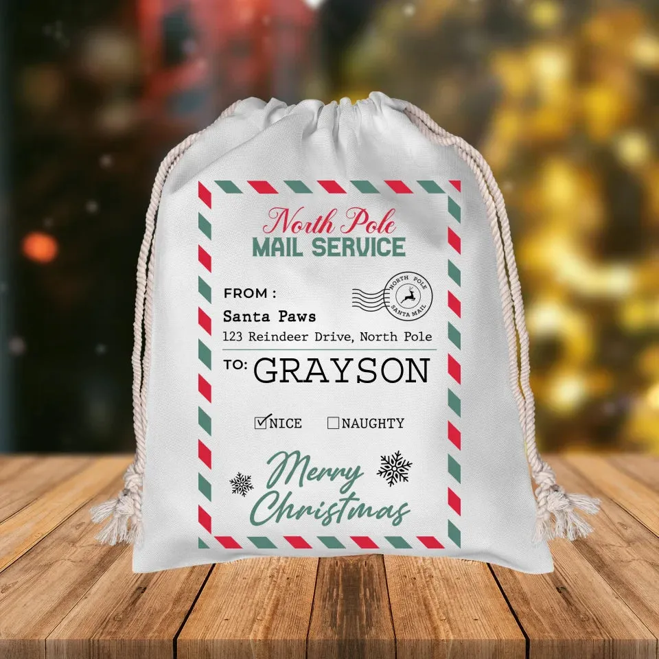 Custom Name Christmas Gift Sack