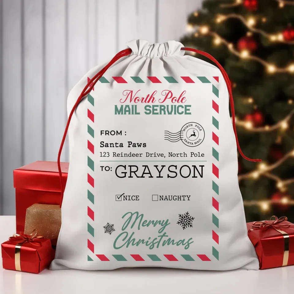 Custom Name Christmas Gift Sack