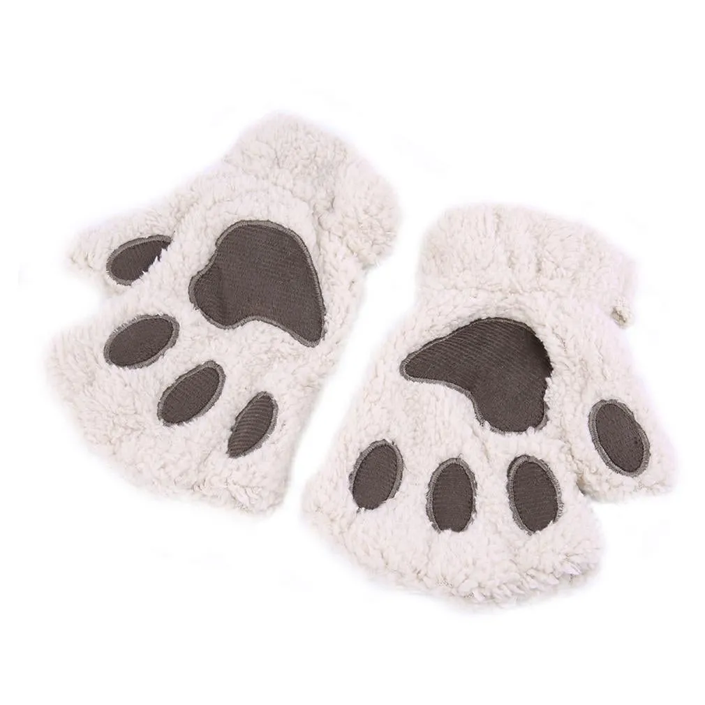 CUTE & FLUFFY CAT GLOVES