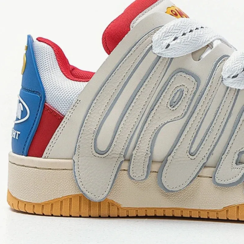 Cute Letter Patchwork Casual Shoes