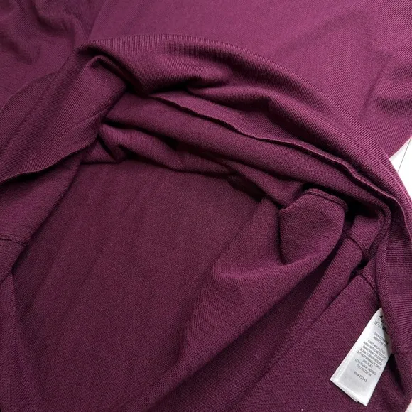 Cynthia Rowley NWT 100% Merino Wool Size XS Purple Sweater Dress Flare Sleeve