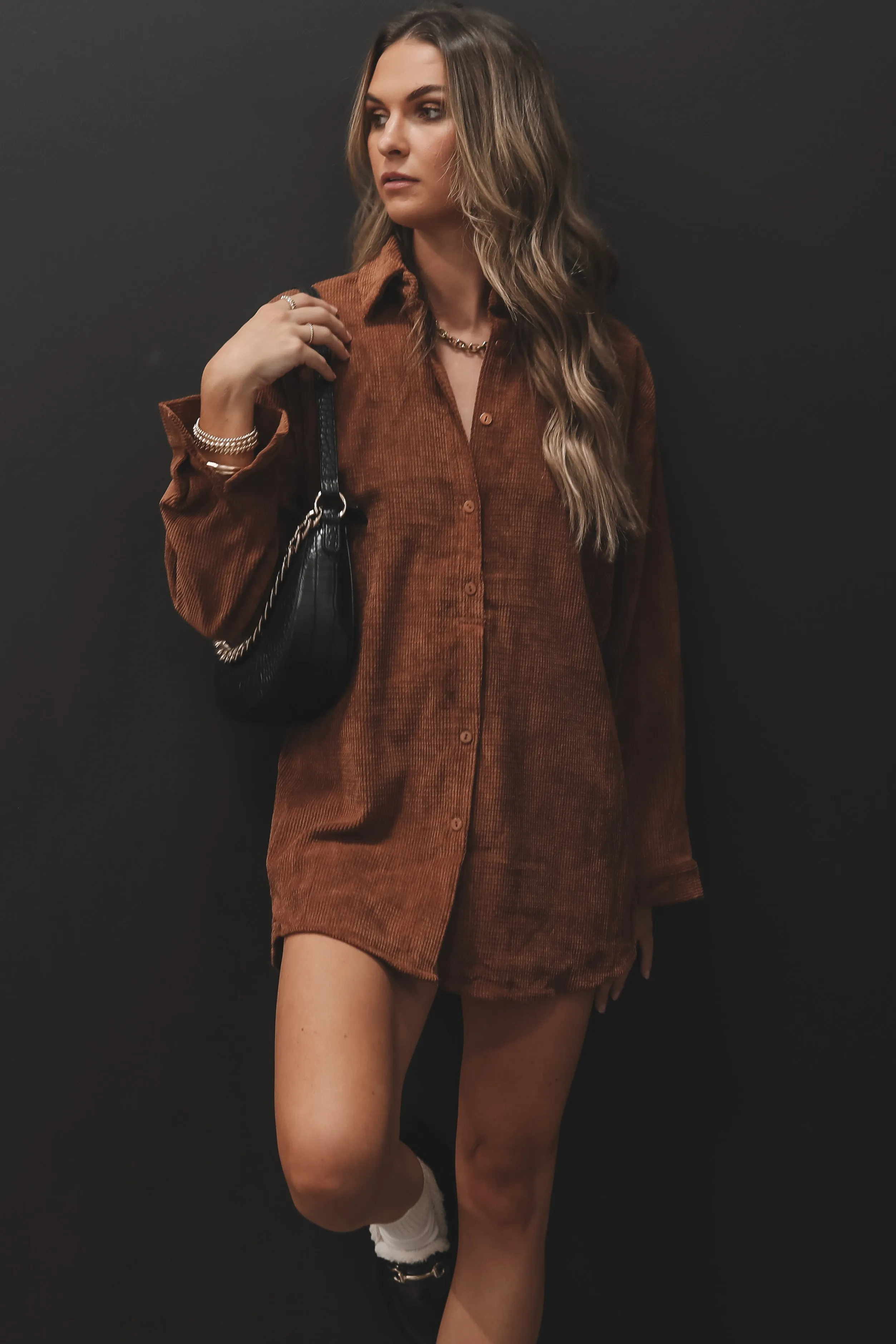 DEAL My Girl's So Cute Corduroy Oversized Romper