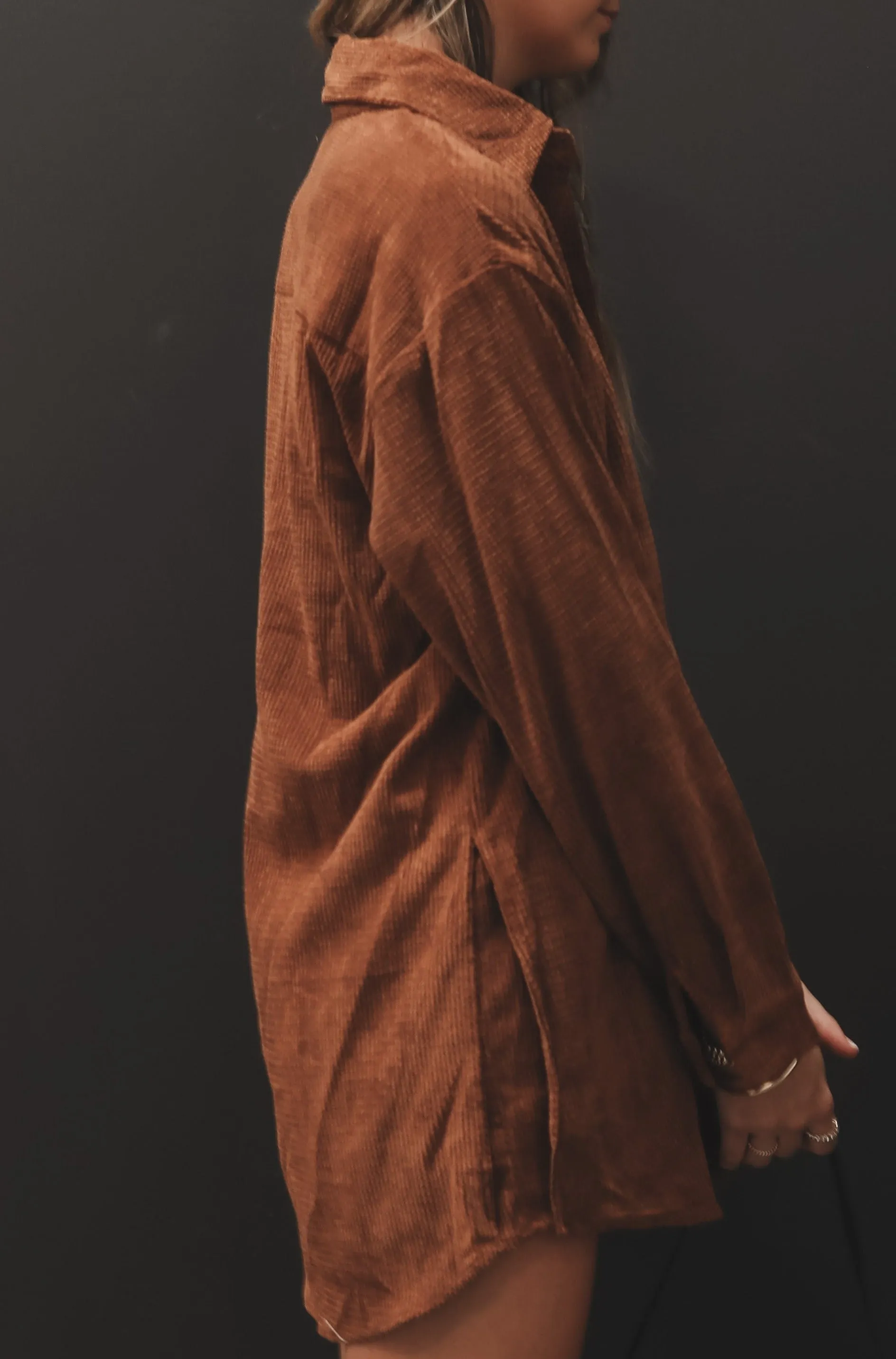 DEAL My Girl's So Cute Corduroy Oversized Romper