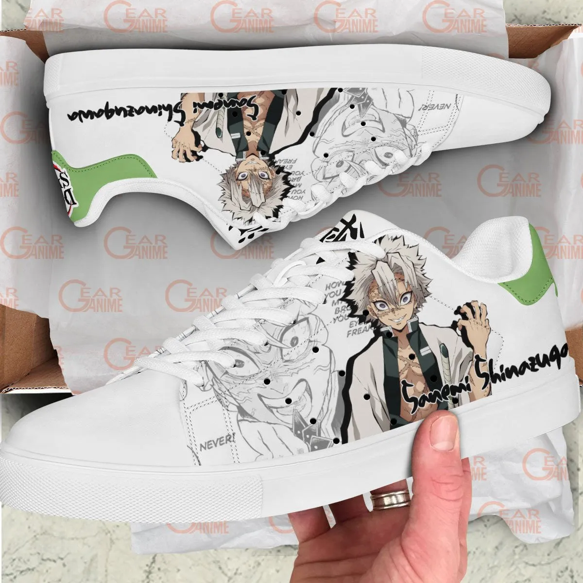Demon Slayer Shoes Kamado Tanjro and Kanao Slip-On Shoes PT0405