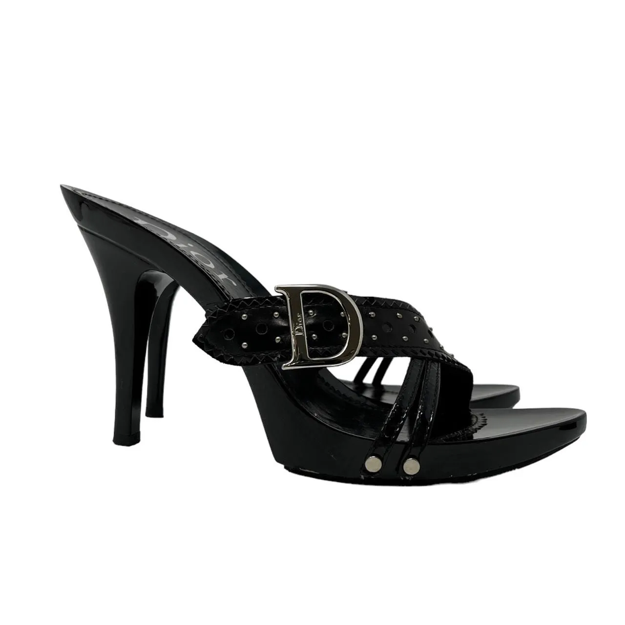 Dior Black Logo Heels