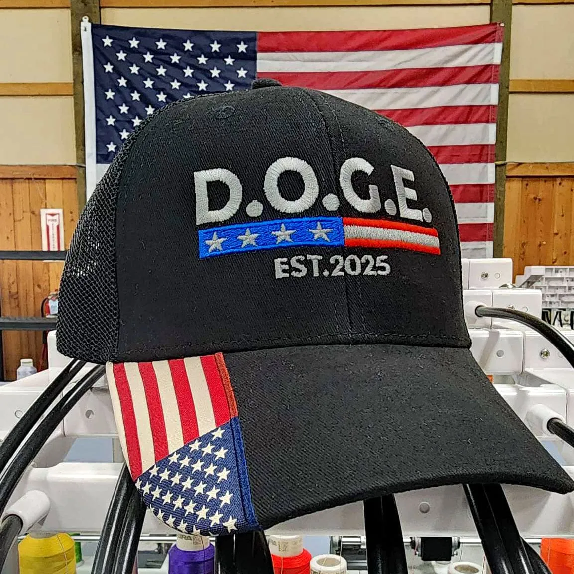 D.O.G.E Est.2025 Premium Embroidery Hat (AM25)