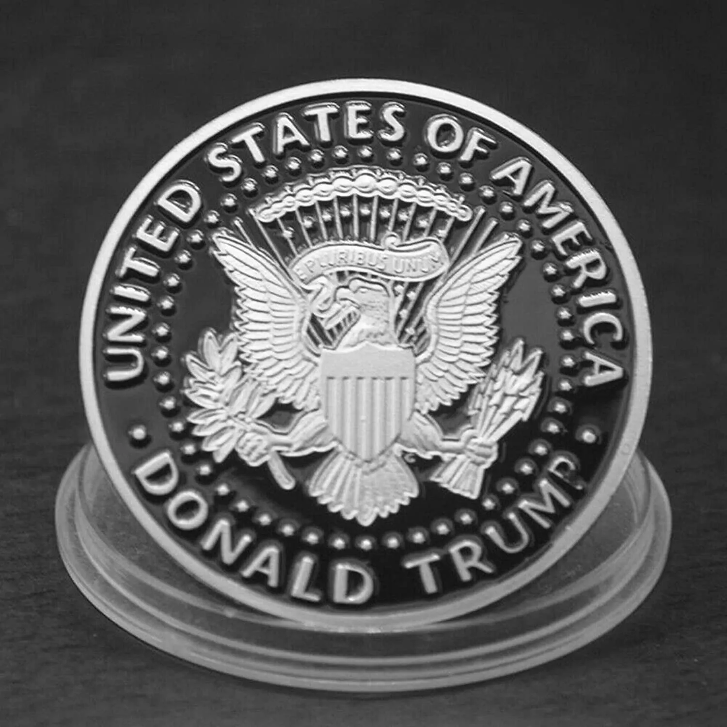 Donald Trump  Save America Again Platinum Plated Collectable Coin in Luxury Box