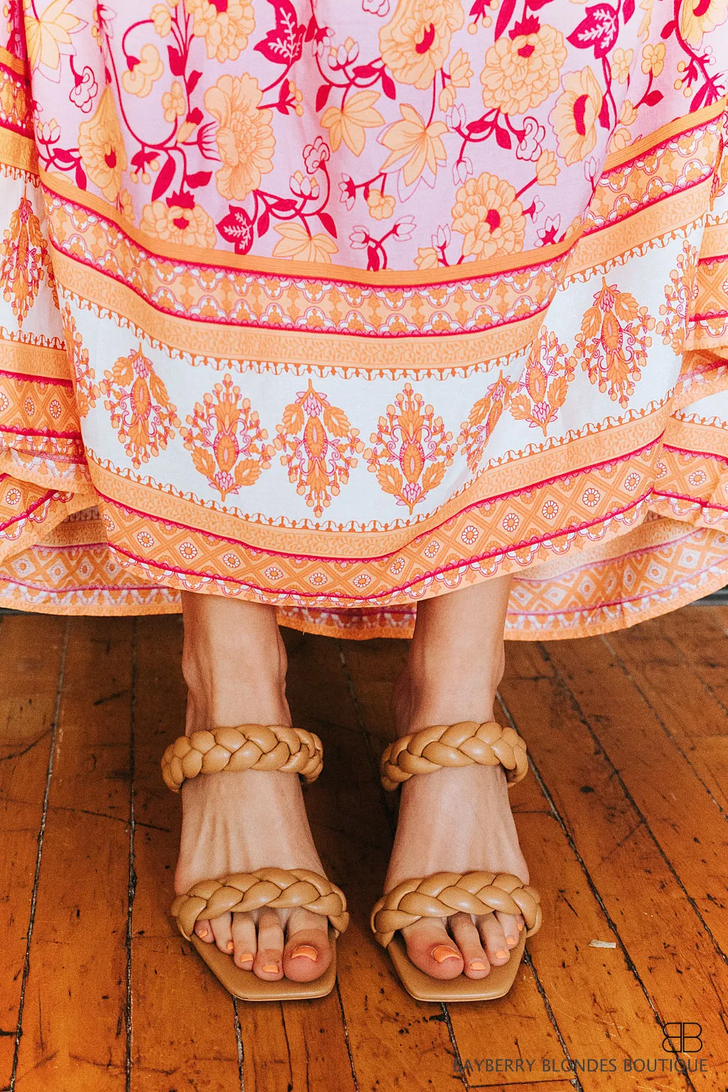 Double Braided Heel-Camel