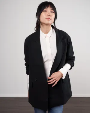 double breast jacket - 99 black