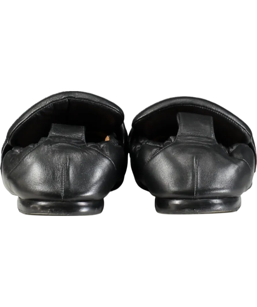 Dries Van Noten Black Leather Slip-on Loafers UK 9 EU 43 👞
