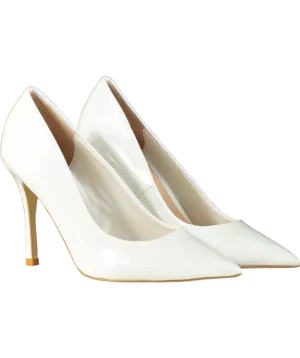 Dune White Atlanta Stiletto Heel Court Shoes UK 4 EU 37 👠