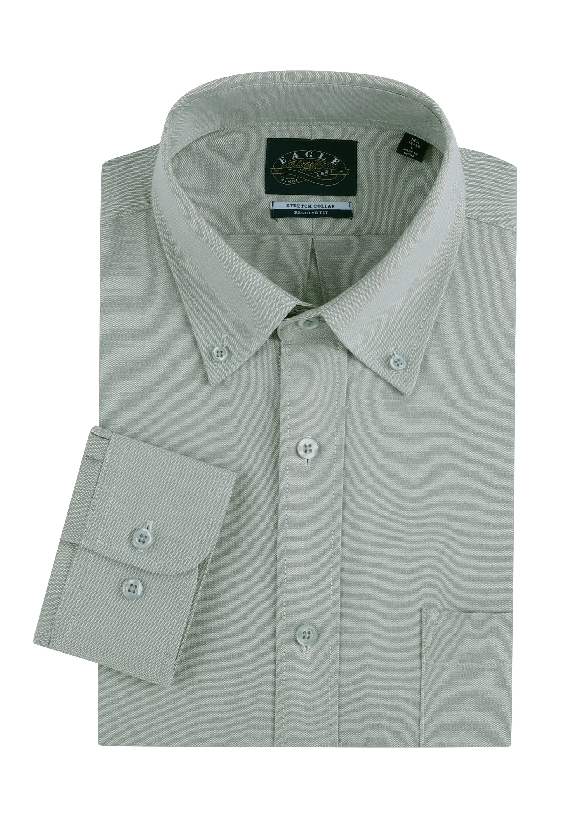 Eagle Stretch Neck Pinpoint Oxford Shirt