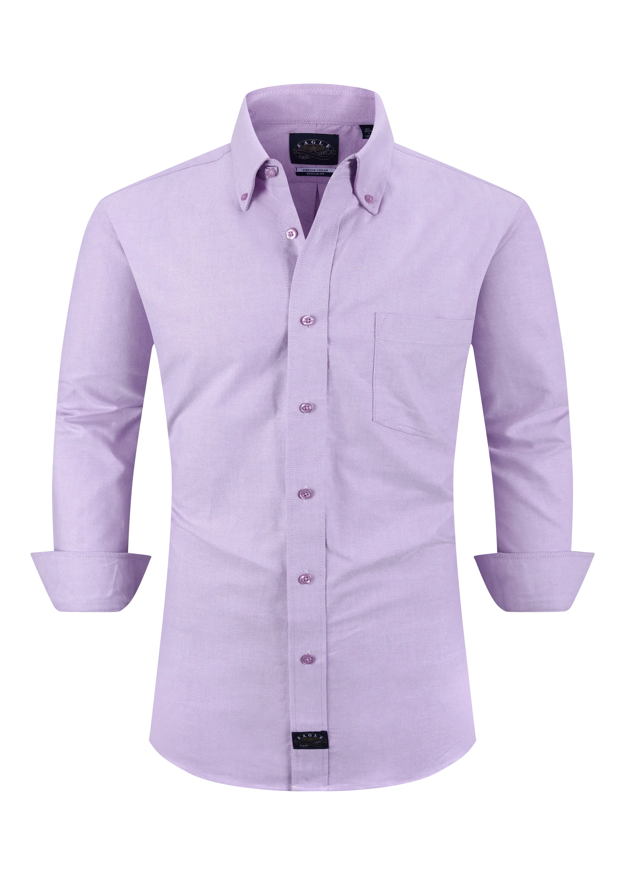Eagle Stretch Neck Solid Oxford Shirt