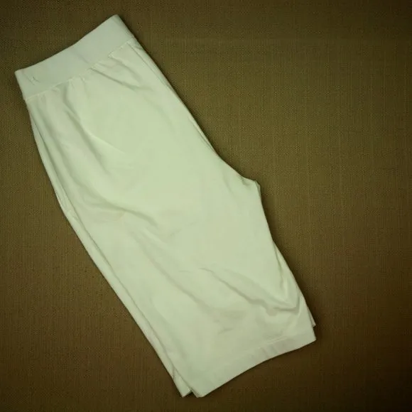 Eileen Fisher Pull On Walking Shorts Women's Size XXS Mid Rise White Knit NWT