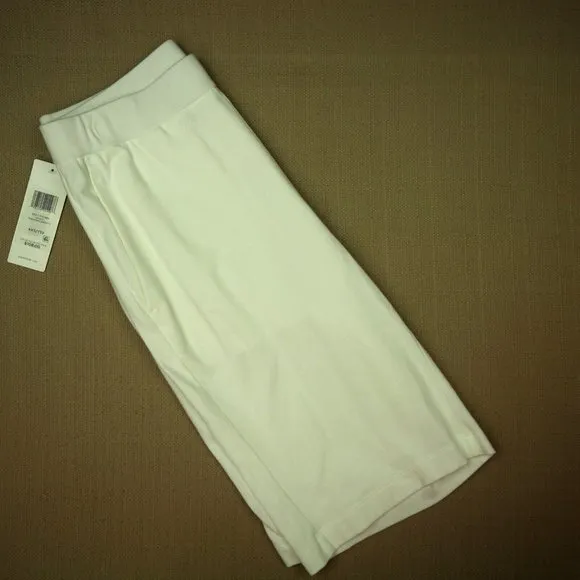 Eileen Fisher Pull On Walking Shorts Women's Size XXS Mid Rise White Knit NWT