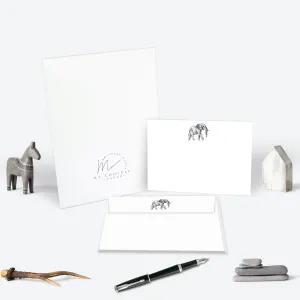 Elephant Flat Notecard Set