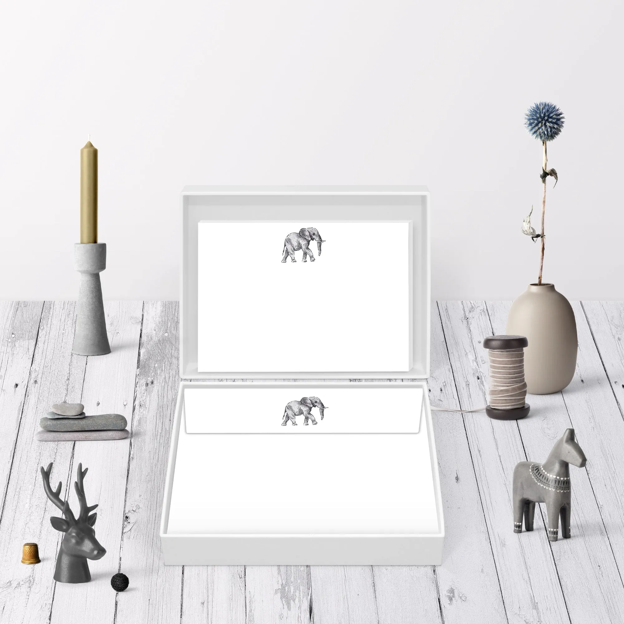 Elephant Flat Notecard Set