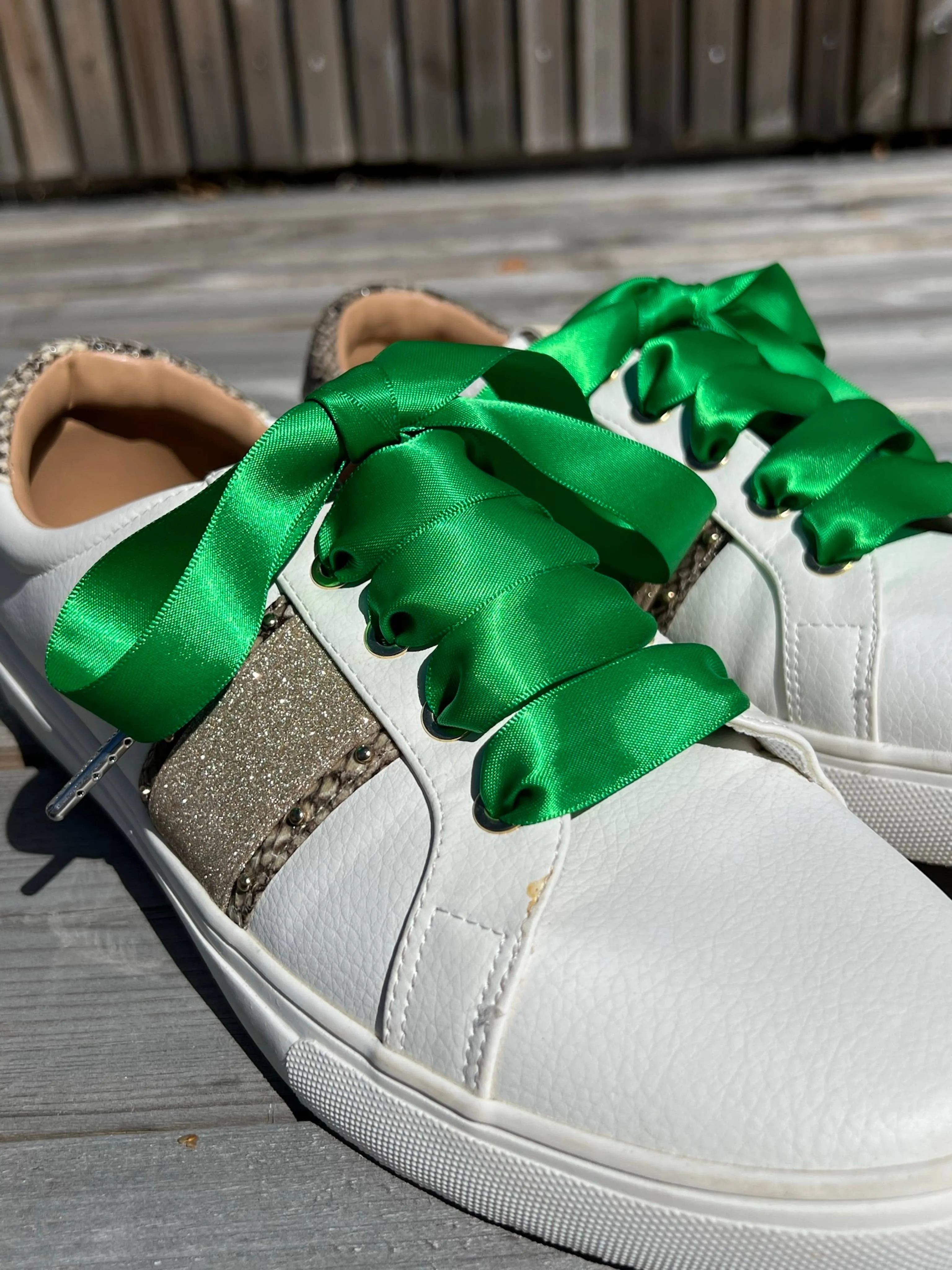 Emerald Green Silk - Shoelaces