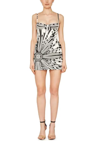 Empire Print Mini Dress