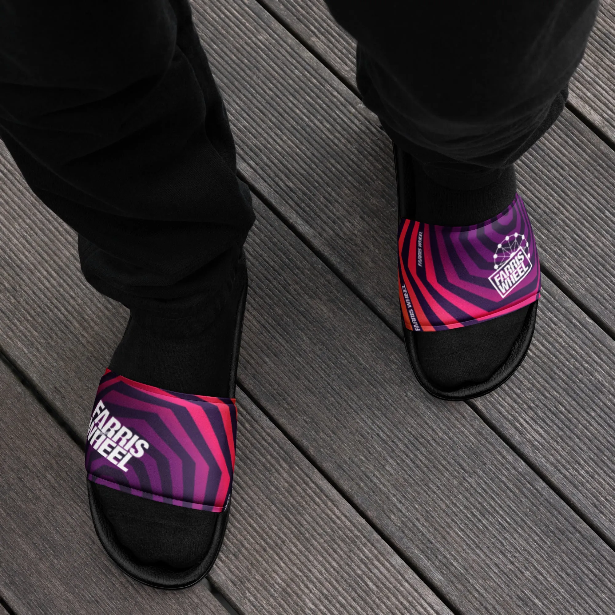 Farris Wheel Swirl Men’s Slides