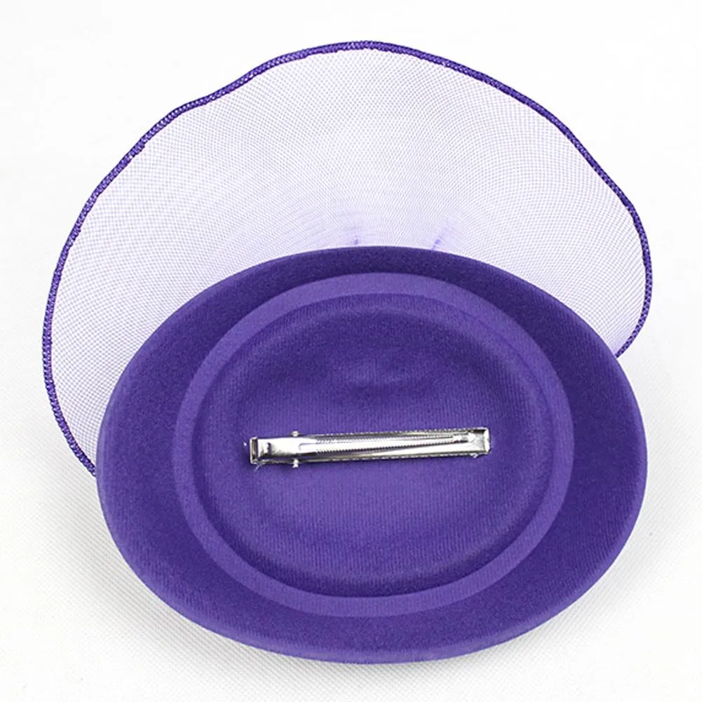 Fascinator Hat Flower Mesh Ribbons Headband Tea Party Headwear for Women