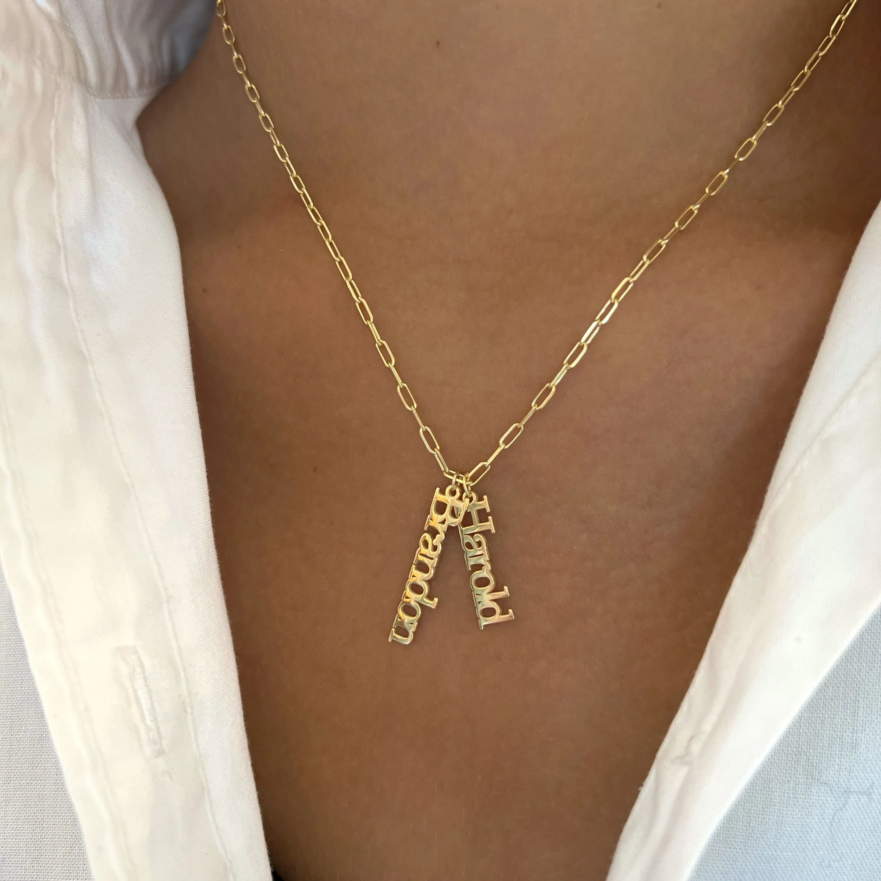 Flat Name Pendant