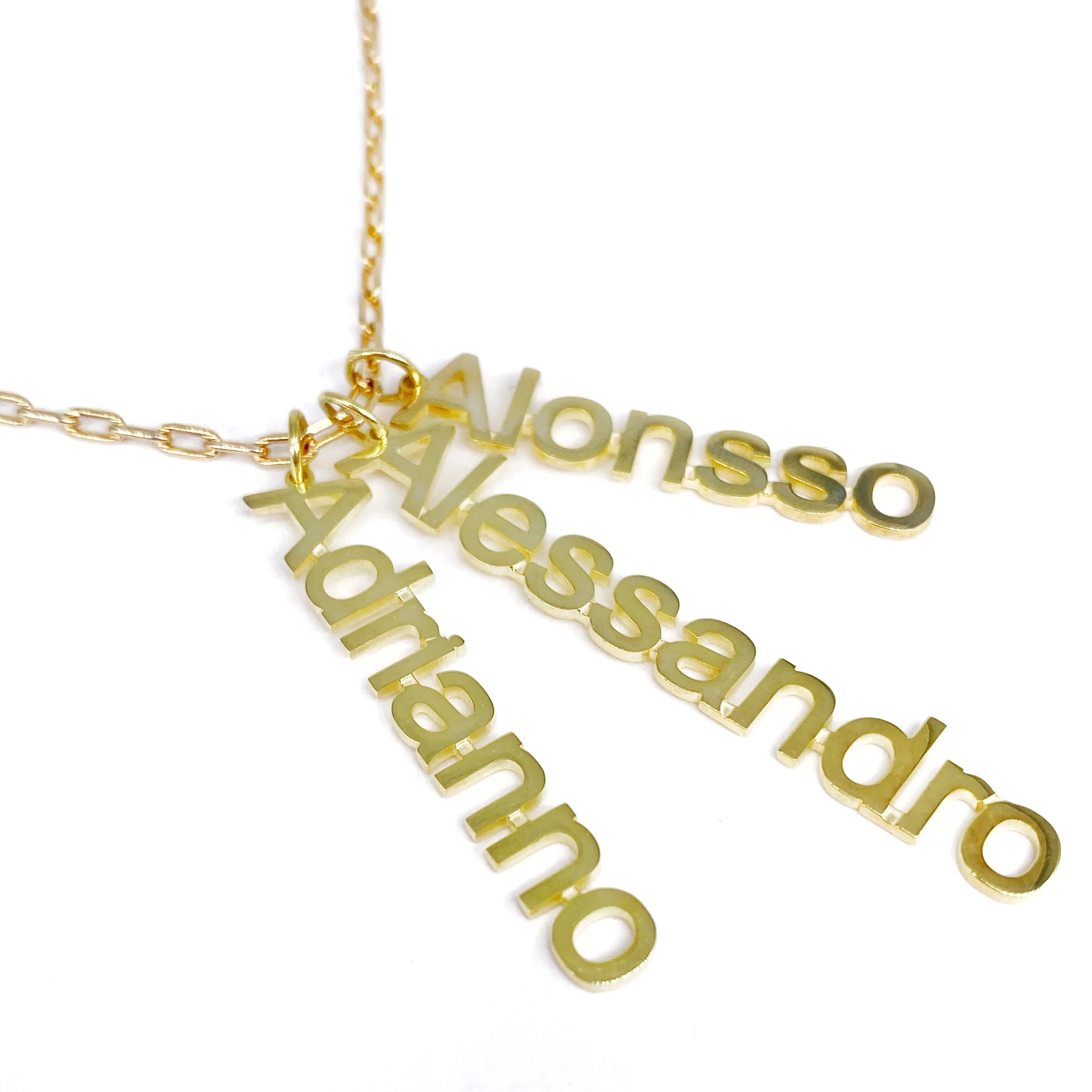 Flat Name Pendant