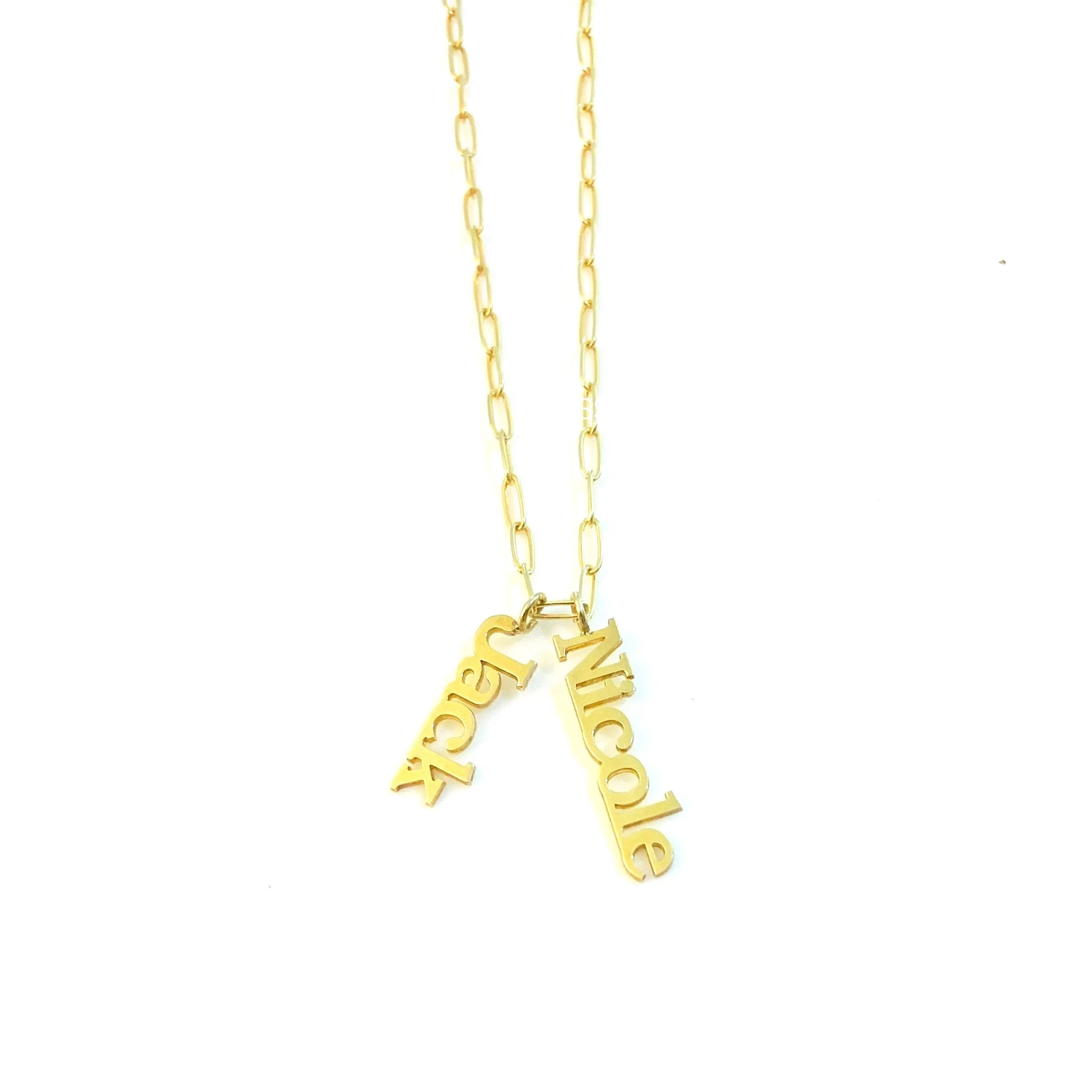 Flat Name Pendant