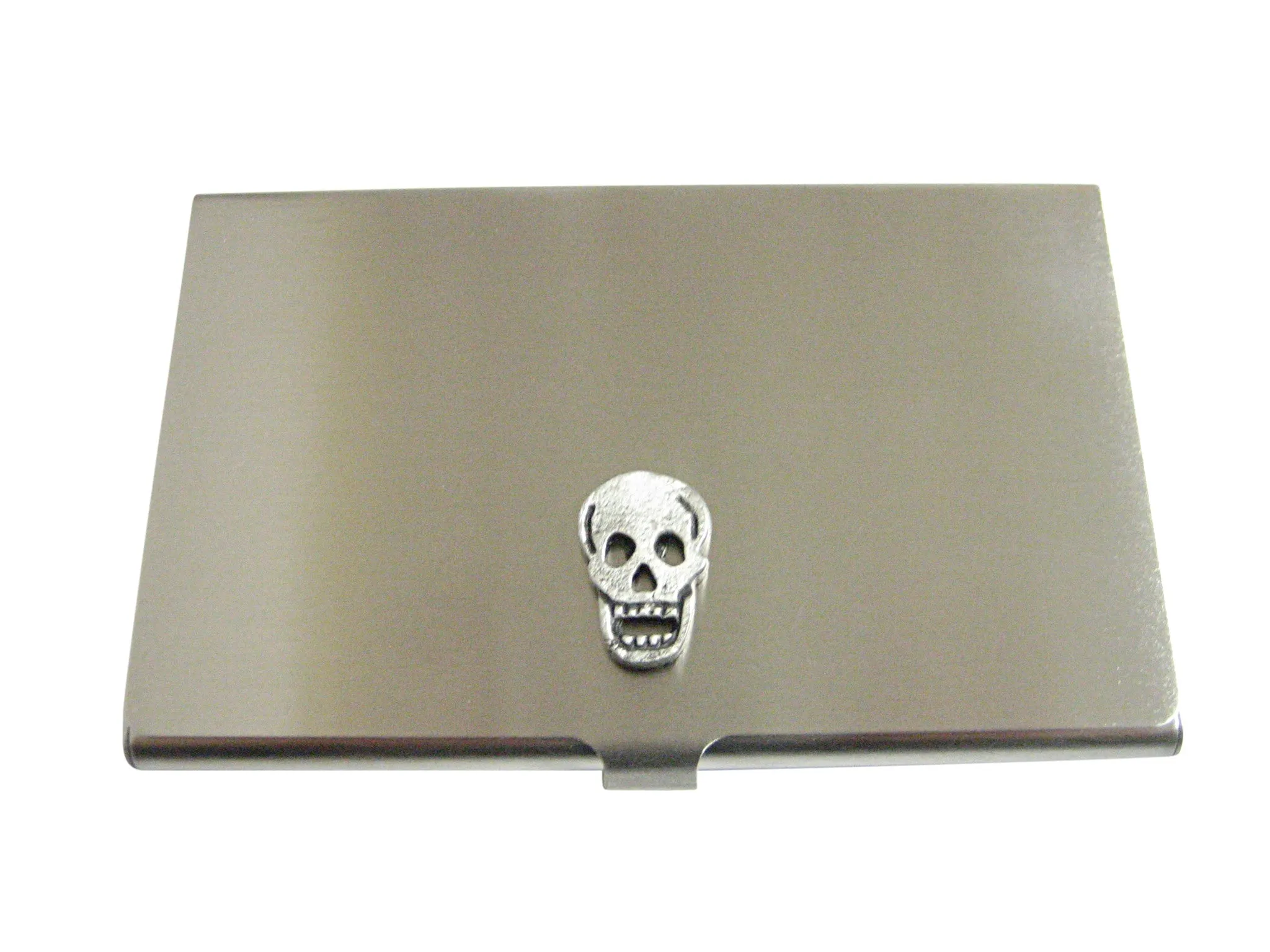 Flat Skull Business Card Holder